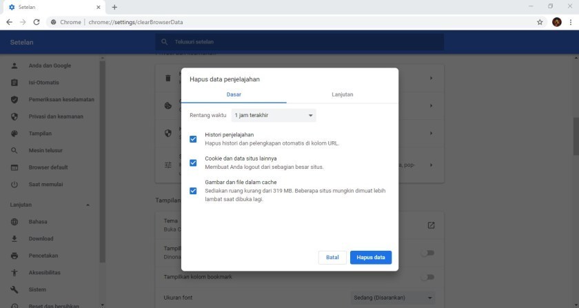 cara membersihkan cache komputer